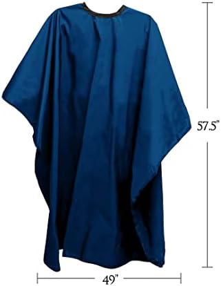 Betty Dain Lightweight Crinkle Nylon Hair Cutting/Styling Cape, Navy - Image 2