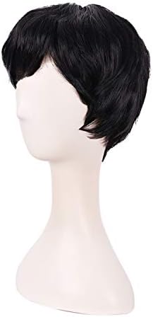 MapofBeauty 10 Inch/25cm Fashion Women Short Curly Wig (Black) - Image 3