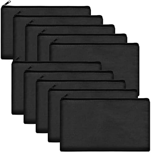 Legigo Blank Canvas Bags Zipper Pouch Makeup Bags Pencil Pouch Bulk by Legigo