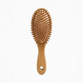Women Men Natural Bamboo Hair Brush with Air Cushion, Scalp Massage Hairbrush with Hang Hole Bamboo Paddle for All Hair Types (Large) by Unknown
