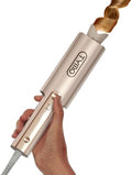 TYMO CurlPro Plus Automatic Rotating Curling Iron - Upgraded Long Barrel Curling Wand for Long Hair, Ceramic Hair Curler for Women, Anti-Scald, Tangle-Free, 600M Ionic, Dual Voltage, Gold, 1 1/4 Inch by TYMOFashionTech