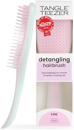 Tangle Teezer Fine Ultimate Detangler Brush for Fine Hair, Pink & Mint by TangleTeezer