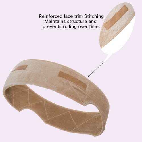 Adjustable Wig Grip Band, Non-Slip Silicone Headband,Beige 2 Pack - Image 5