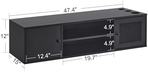 Wall Mount Salon Station for Hair Stylist Barber Stations 2501 (Black) - Image 3