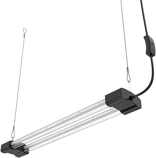 BoostGro LED Grow Light Full Spectrum Linkable 5000K Daylight + 660nm Red Indoor Plant Lighting Fixture (2 FT, Black) - Image 4