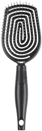 Conair Scalp Care Detangling hairbrush - Curly Hair Brush - Scalp Massager - hairbrushes for women & men - detangler for all lengths and types - can use wet or dry - Black Onyx by conair