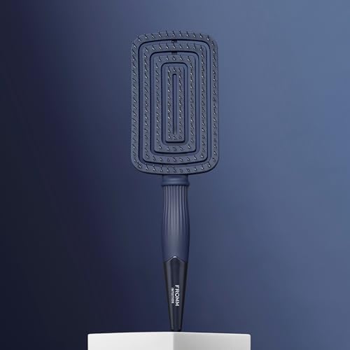 Fromm Intuition Flexer Vent Brush, Flexible Wet & Dry Detangling Hairbrush for Breaking Up Curls, Scalp Massage, & Reducing Breakage, Vented Easy to Clean Design & Ball-Tipped Pins for All Hair Types - Image 4