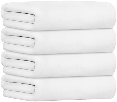 JML Large Microfiber Bath Towel, 4 Pack, 30" x 60" by JML