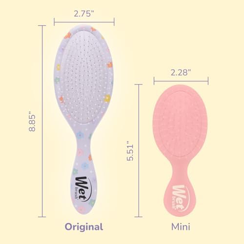 Wet Brush Original Detangling Hair Brush, Hello Disney Daisy Duck - Ultra-Soft IntelliFlex Bristles - Detangler Brush Glide Through Tangles With Ease For All - For Women, Men, Wet & Dry Hair - Image 5