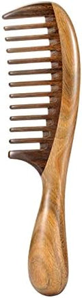 Louise Maelys Wooden Wide Tooth Hair Comb for Curly Detangling Sandalwood by LouiseMaelys
