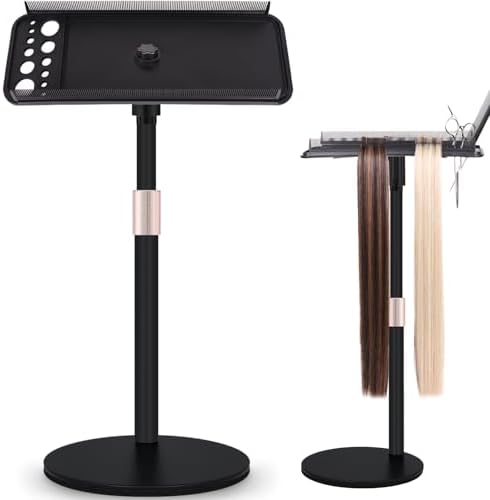 Hair Extension Holder Braiding Rack Stand - Adjustable Height Tripod Hair Organizer for Braiding Hair, Wigs, Extensions, Tinsel & Bangs | Portable Storage Display for Salon, Barber Shop & Home Use by AIHOPESTO