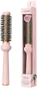 Magic Curling Round Brush (Wavy 1 Inch), Non-electronic, Self-Standing Round Quick Styling Brush, Great Blowout, Ceramic Coated/Ionic Thermal Barrel, Blowout Volume, Wave Styler by F3systems