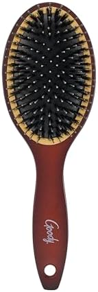 Goody Ceramic Hair Brush, Oval Cushion - Natural Boar and Nylon Bristle Mix to Enhance Shine & Smooth Hair, Fights Frizz and Static - Premium Wood Design is Pain-Free for All Hair Types - Image 6