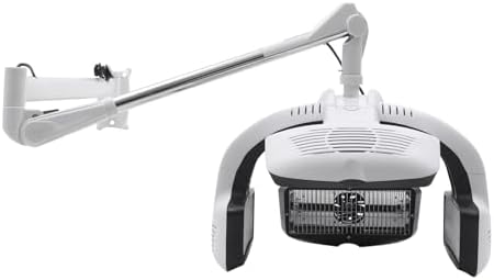 Wall Mount Hair Dryer, 1500W Professional Hooded Hair Dryer with 360°Rotatable Boom, Adjustable Time & Temperature Hairdressing Dryer, Multi-Functional Beauty Salon Equipment for Barber Shops by Unknown