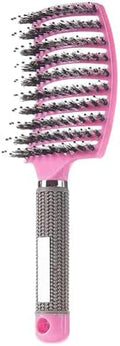 Magical Ultra Detangling Brush for Wet or Dry Hair, Detangler Brush, Fast Drying Styling Massage Hairbrush for Men, Women and Kids (Pink) by Heubek