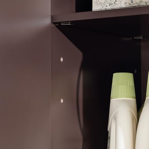SoBuy Wall Cabinet, Bathroom Storage, 23.6 x 11.8 x 23.6 in, MDF, Brown - Image 7