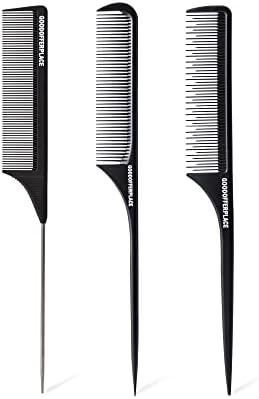 3 PCS Rat Tail Combs with Fine Tooth for Braiding,Parting by GOODOFFERPLACE