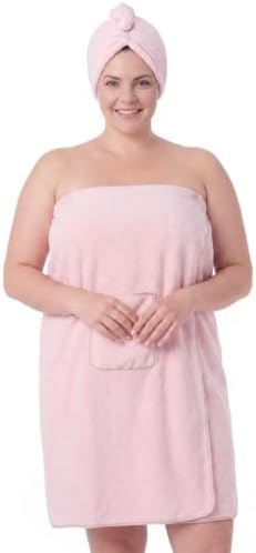Oversized Bath Towel Wrap for Women with Plus Size Hair Dry Towel Set by HHomeZzz