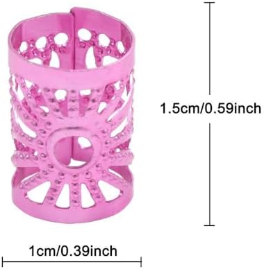 170 Pcs Hair Jewelry for Braids Accessories, Hair Cuffs for Braids Loc Jewelry for Black Women Hair Coils Rings for Hair Braids Decoration Dreadlock Beads Locs Accessories - Image 3