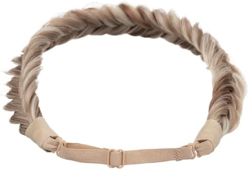 Synthetic Hair Braided Headband Classic Wide Strands Wedding Disorderly Fluffy Braids Wig Band Women Beauty Accessory - Image 5