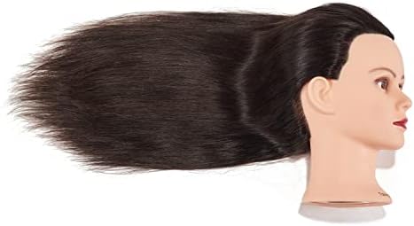 20-22" Mannequin Head with 100% Human Hair for Hairdresser - Image 4