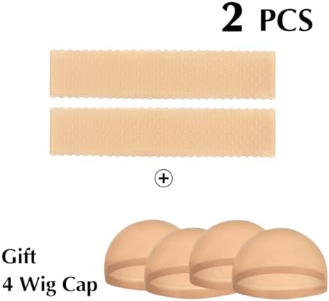 2 Pcs Silicone Wig Grip Band for Lace Front, Adjustable Wig Gripper Headband for Women (Beige) - Image 2