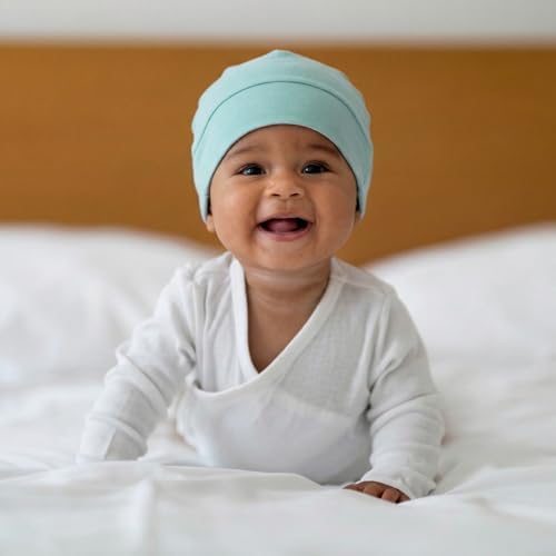 6 Pcs Satin Lined Baby Beanie Newborn - Image 6