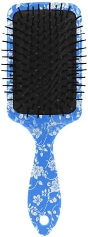 White Flowers Hair Brush, Soft Bristles Detangling Brush - Detangler Hairbrush Glides Through Tangles For All Hair Types (Wet Dry & Damaged Hair) - Image 2