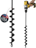 K-Brands Auger Drill Bit for Planting – 2 x 32 Inch – 3/8'' Hex Drive Drill by K-BRANDS