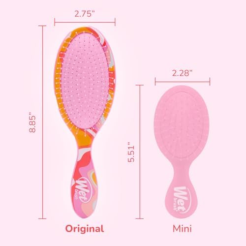 Wet Brush Original Detangler, Ice Cream (Sun Days), Ultra-Soft IntelliFlex Bristles Glide Through Tangles, Detangling Hair Brush (Wet & Dry), Women & Men, Limited Edition - Image 5