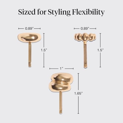 Kitsch Gold Hair Jewelry for Braids - Stackable Gold Hair Accessories, 3pcs - Image 5