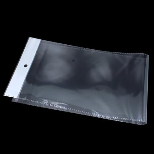 FERENLI 100 Pcs 6.1x13 inch Self Adhesive Clear Wig Storage Bags by FERENLI