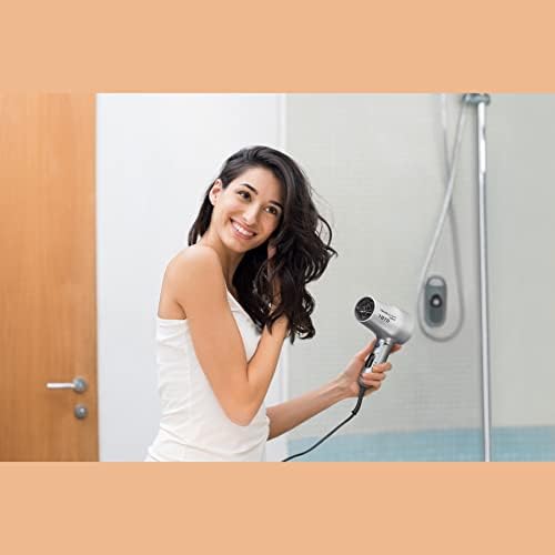 Conair 1875 Watt Compact Dual Voltage Travel Hair Dryer with Folding Handle, Grey (Pack of 4) - Image 5