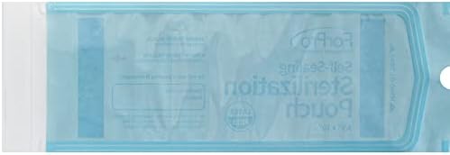 ForPro Professional Collection Self-Sealing Sterilization Pouches, Latex-Free, Color Changing Indicator, 3.5" W x 10" L, 200-Count - Image 5