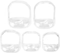 Beard Shaper Goatee Mustache Grooming Tool Face Hair Styling Template for Man - Transparent - 5 PCS/Set (Transparent) by Unknown