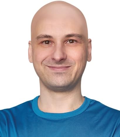 Kangaroo Realistic Beige Latex Bald Cap for Men & Women for Halloween Party - Image 4