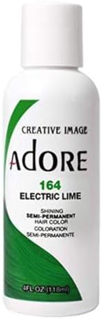 Adore Semi Permanent Hair Color, 164 Electric Lime, 4 Fl Oz by Adore