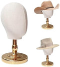 CHADWICK 21-Inch Non-Pinnable Fabric Mannequin Head, Gold Base by CHADWICK