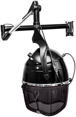 Salon Hair Dryer with Wall Arm,Wall Mount Hooded Hair Dryer for Salon Home, Professional Hair Color Processor, Temperature Angle Height Adjustable,60-Minute Timing,Wall Mounted - Image 3