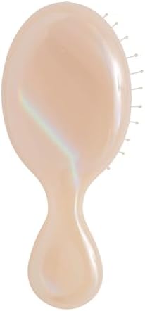 Wet Brush Mini Detangler Hair Brush, Cream (Iridescence Icon), Detangling Travel Hairbrush, Ultra-Soft IntelliFlex Bristles Glide Through Tangles with Ease, Pain-Free, All Hair Types, Limited Edition by WetBrush