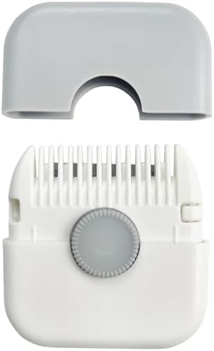 2-Pack Manual Hair Trimmer Comb, Double-Sided Razor and Comb for Women and Girls, Compact and Portable, Gray by Unknown