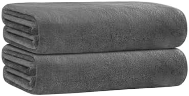 JML Microfiber Bath Towel,Lightweight, 1.5 lbs, 30x60 Inches, Set of 2 by JML
