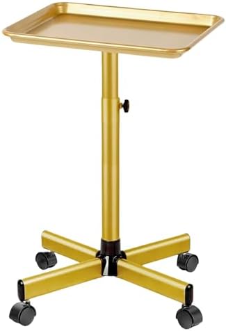 Salon Tray on Wheels,Gold Salon Rolling Tray,Tattoo Tray by Niuadage