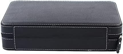 12 Slots Portable Watch Box, Waterproof Travel Zipper Watch Collector Storage Jewelry Box Case, Multifunction Storage Organizer for Cufflinks, Earrings, Bracelets (13 * 7.87 * 2.95inch) - Image 7