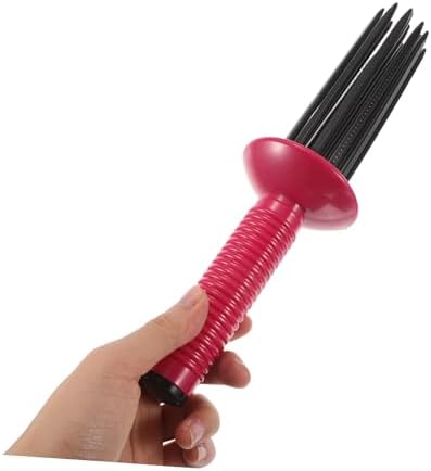 Curly Hair Detangling Brush Anti Slip round Plastic Styling Comb - Image 7