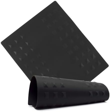 Colortrak Heat-Resistant Styling Station Mat, 9" x 11", Black, 2 Pack - Image 7