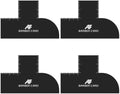 Enhancement Barber Card with Measurement, Reusable Hairline Shaping Tool for Men & Beard Line Up, Color Spray Edge Guide for Barbers and At-Home Haircut (4 Pack) by Unknown