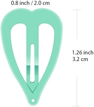ECADY 100-Piece Metal Snap Hair Clips for Girls, Toddlers, and Kids - Perfect for Fine Hair, Thick Hair, and More - Featuring Fun Heart Designs - Image 2