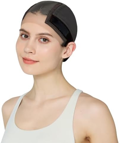 Xiushumyi Wig Cap Lace Wig Grip Cap for Keeping Wigs in Place Wig Cap with Grip Band Make Your Wigs Glue Free Non-Slip Wig Caps for Women (Brown, S) by Xiushumyi