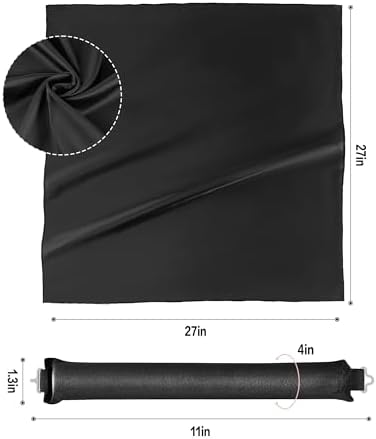 Heatless Curls Overnight Hair Curler - 4 Pcs Curling Rod to Sleep In, Velvet Hair Rollers with Satin Hair Scarf Matte Black - Image 6